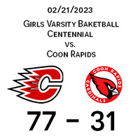 2023 02 22 Centennial vs Coon Rapids Varsity