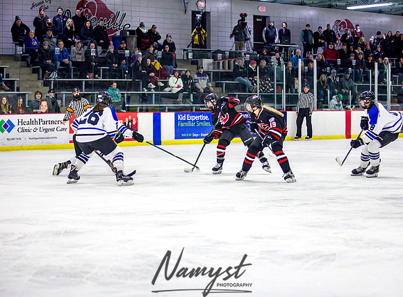 Centennial-Spring Lake Park vs Rogers Girls Varsity Hockey 388