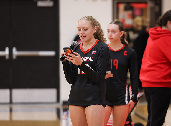 Centennial vs Hopkins Girls Varsity Volleyball 7
