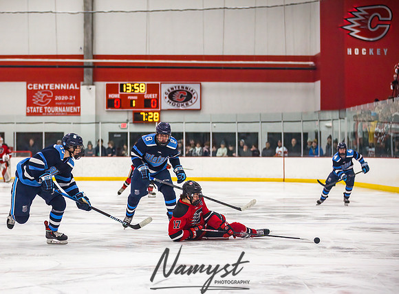 Centennial vs Blaine Varsity Hockey 085