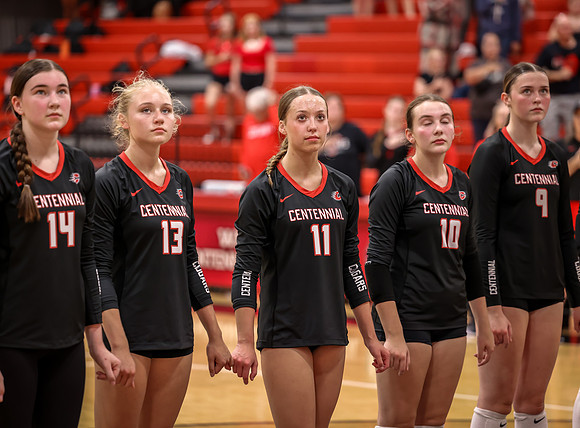 Centennial vs Mounds View Girls Varsity Volleyball 4