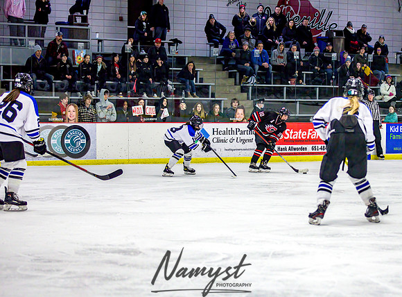 Centennial-Spring Lake Park vs Rogers Girls Varsity Hockey 383