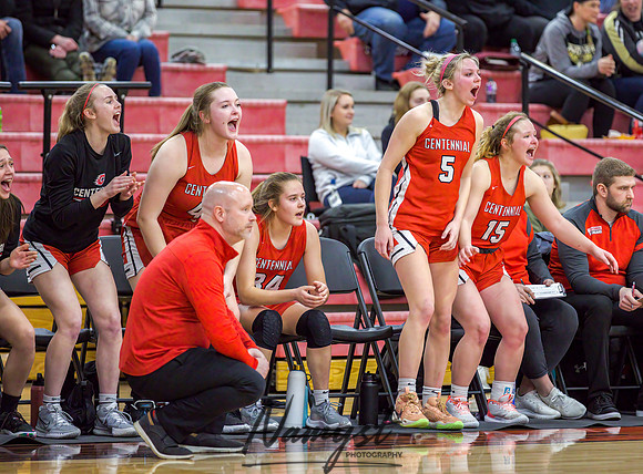 Centennial vs Andover Girls Varsity Basketball 135