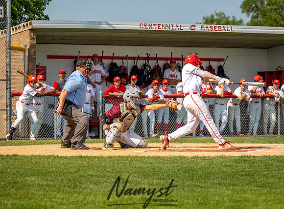 Centennial vs Forest Lake Varsity Baseball 61
