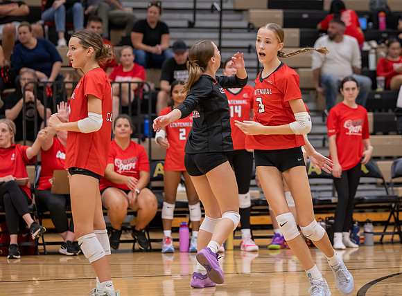 Centennial vs Andover Girls Varsity Volleyball 34