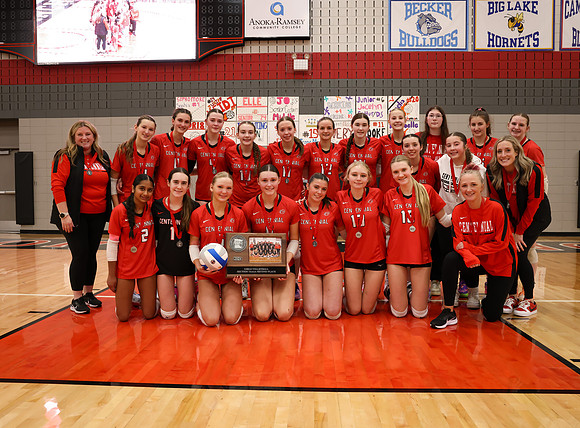 Centennial vs Anoka Girls Varsity Volleyball 430