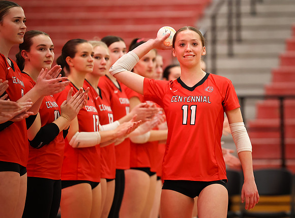 Centennial vs Anoka Girls Varsity Volleyball 63