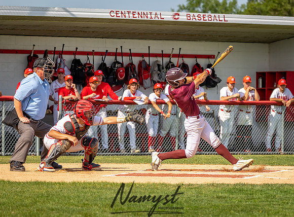 Centennial vs Forest Lake Varsity Baseball 33
