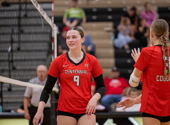 Centennial vs Andover Girls Varsity Volleyball 77