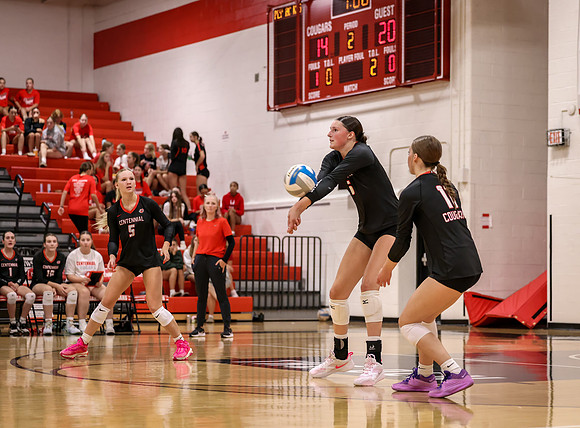 Centennial vs Mounds View Girls Varsity Volleyball 151