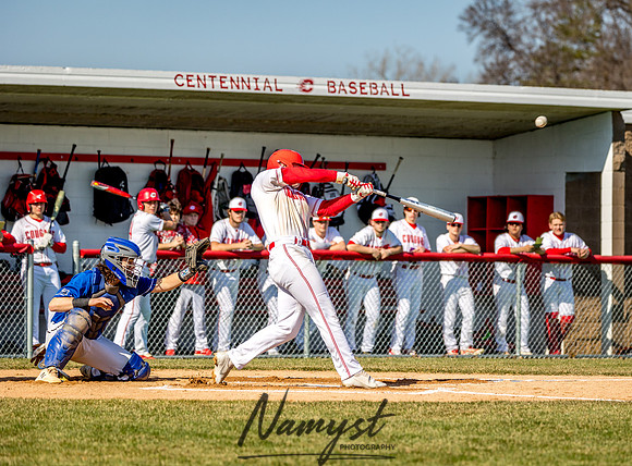 Centennial vs Rogers Varsity Baseball 112