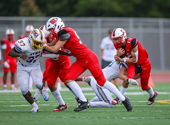 Centennial vs STMA JV Football 215