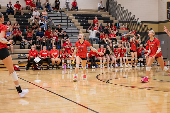 Centennial vs Andover Girls Varsity Volleyball 49
