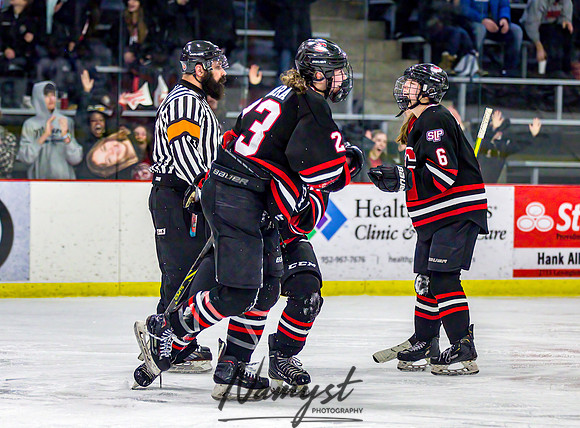 Centennial-Spring Lake Park vs Rogers Girls Varsity Hockey 369