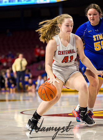 Centennial vs STMA Girls Basketball - State Tournament 238