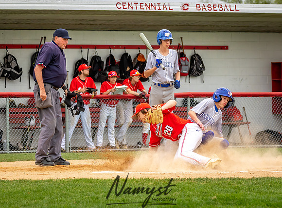 Centennial vs Spring Lake Park B Squad Baseball 57
