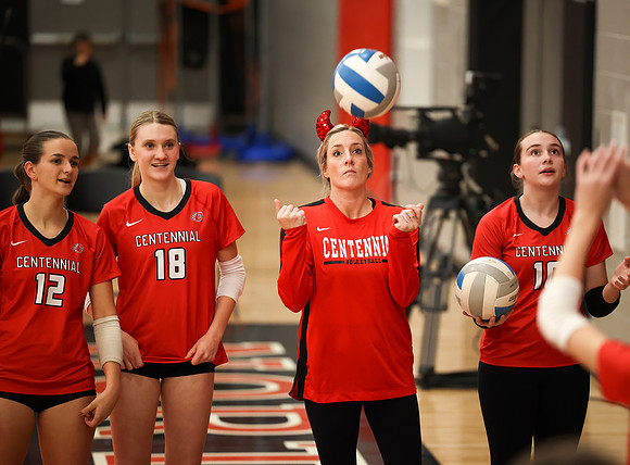 Centennial vs Anoka Girls Varsity Volleyball 9