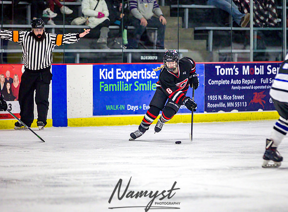 Centennial-Spring Lake Park vs Rogers Girls Varsity Hockey 386