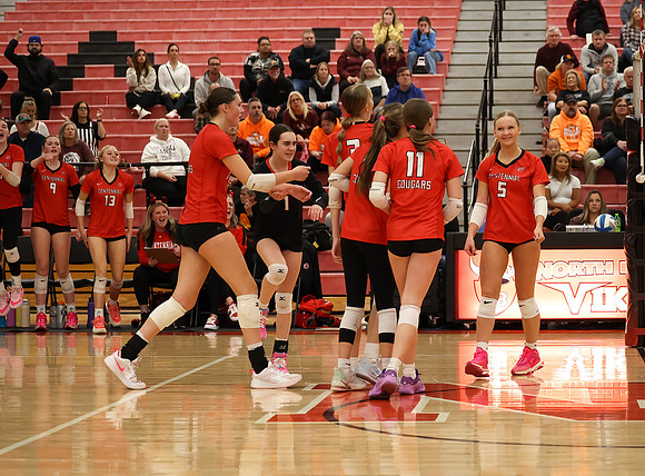 Centennial vs Anoka Girls Varsity Volleyball 381