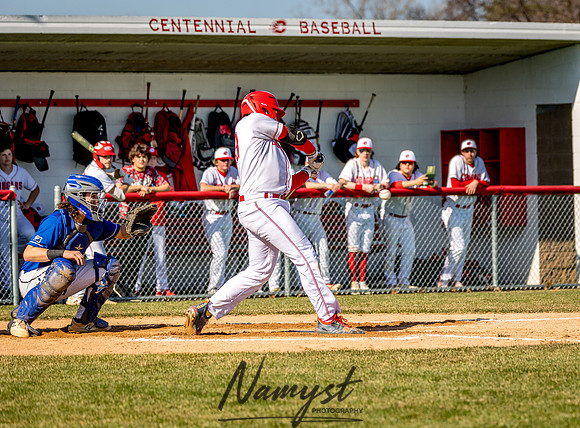 Centennial vs Rogers Varsity Baseball 147