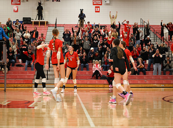 Centennial vs Anoka Girls Varsity Volleyball 239