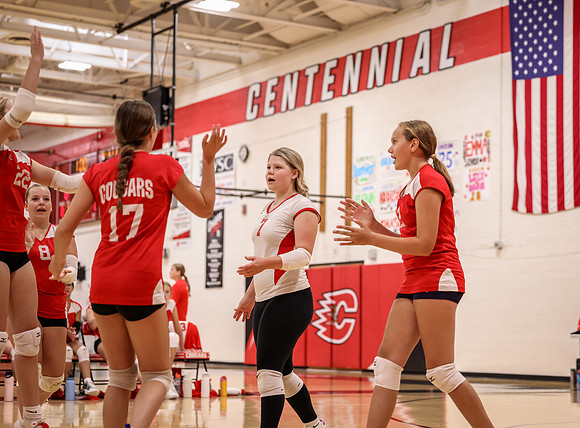 Centennial vs Mounds View Girls 9B Volleyball 64