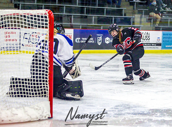 Centennial-Spring Lake Park vs Rogers Girls Varsity Hockey 216
