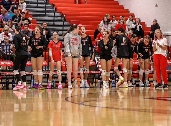 Centennial vs Coon Rapids Girls Varsity Volleyball 23