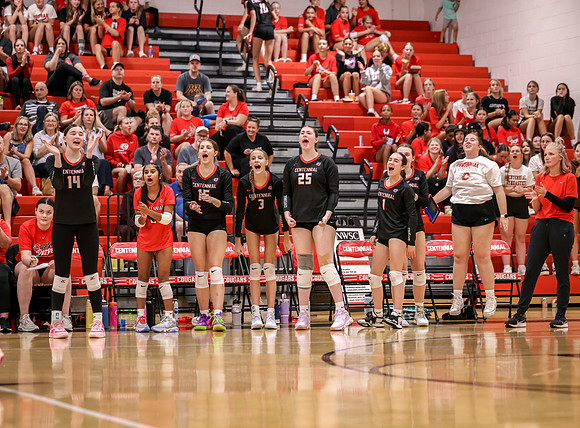 Centennial vs Mounds View Girls Varsity Volleyball 129