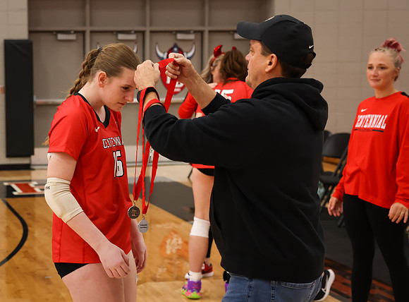 Centennial vs Anoka Girls Varsity Volleyball 417