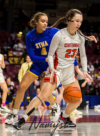 Centennial vs STMA Girls Basketball - State Tournament 117
