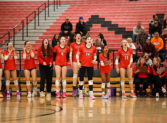 Centennial vs Anoka Girls Varsity Volleyball 72