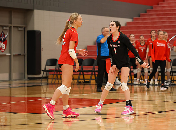 Centennial vs Anoka Girls Varsity Volleyball 374