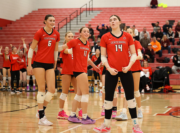 Centennial vs Anoka Girls Varsity Volleyball 344