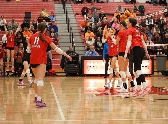 Centennial vs Anoka Girls Varsity Volleyball 281