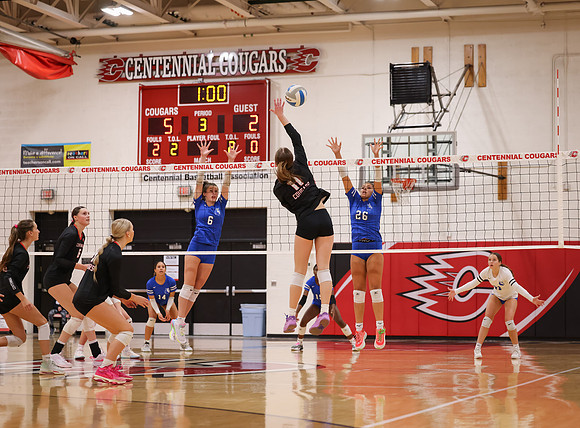 Centennial vs Hopkins Girls Varsity Volleyball 157