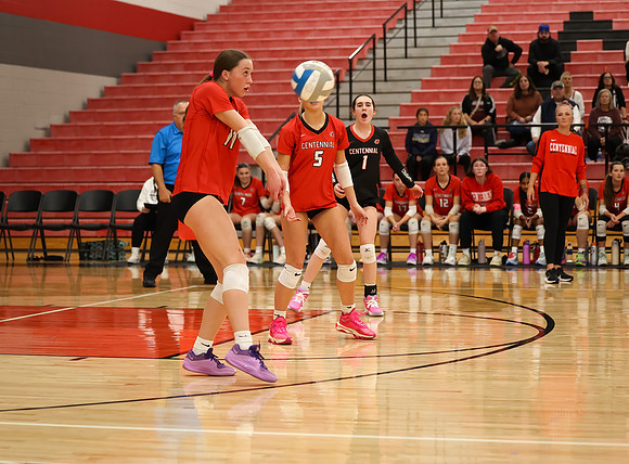 Centennial vs Anoka Girls Varsity Volleyball 282