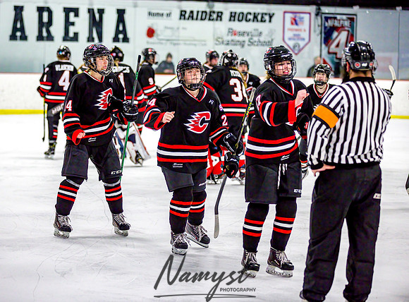 Centennial-Spring Lake Park vs Rogers Girls Varsity Hockey 494