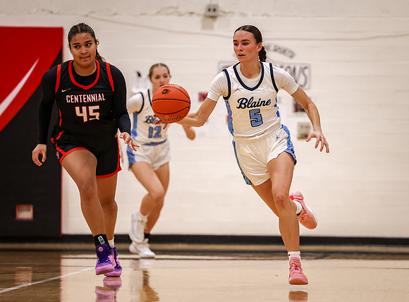 Centennial vs Blaine Girls Varsity Basketball 216