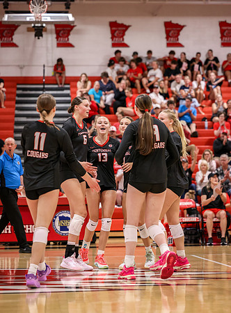 Centennial vs Mounds View Girls Varsity Volleyball 139