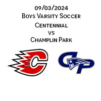2024 09 03 Centennial Boys Soccer vs Champlin