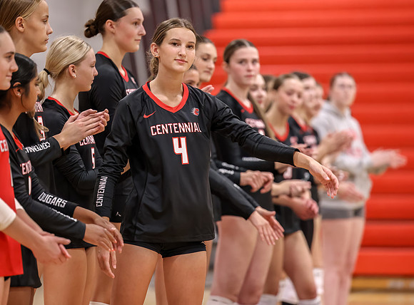 Centennial vs Coon Rapids Girls Varsity Volleyball 12