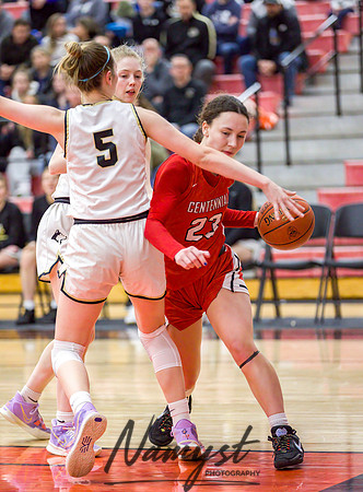 Centennial vs Andover Girls Varsity Basketball 094