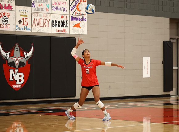 Centennial vs Anoka Girls Varsity Volleyball 308
