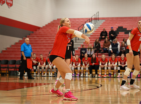 Centennial vs Anoka Girls Varsity Volleyball 127