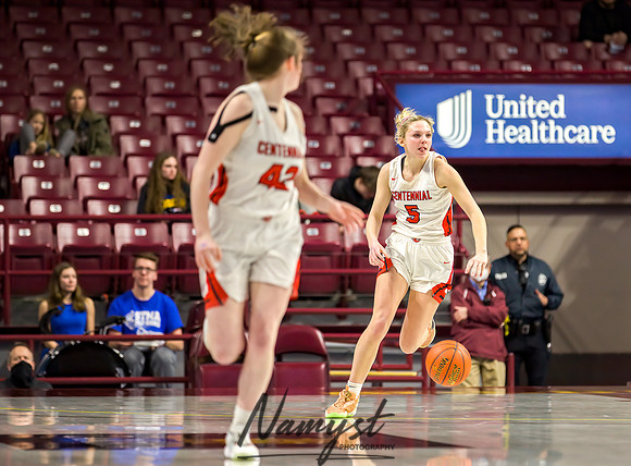 Centennial vs STMA Girls Basketball - State Tournament 195