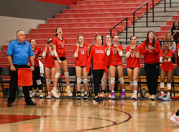 Centennial vs Anoka Girls Varsity Volleyball 353