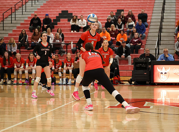 Centennial vs Anoka Girls Varsity Volleyball 170