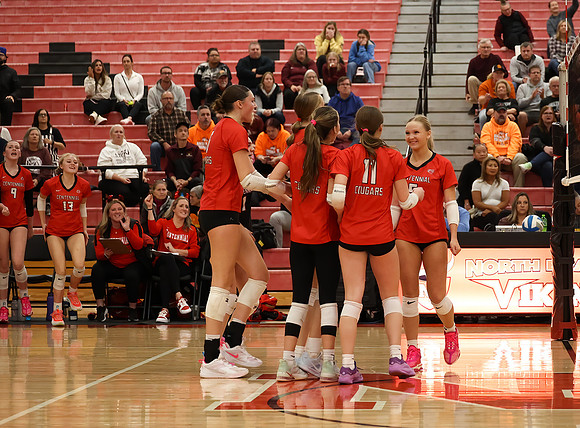 Centennial vs Anoka Girls Varsity Volleyball 382