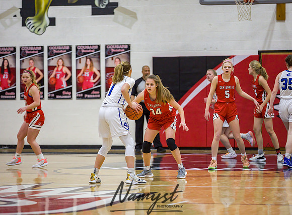 Centennial vs Cambridge-Isanti Girls Varsity Basketball 046